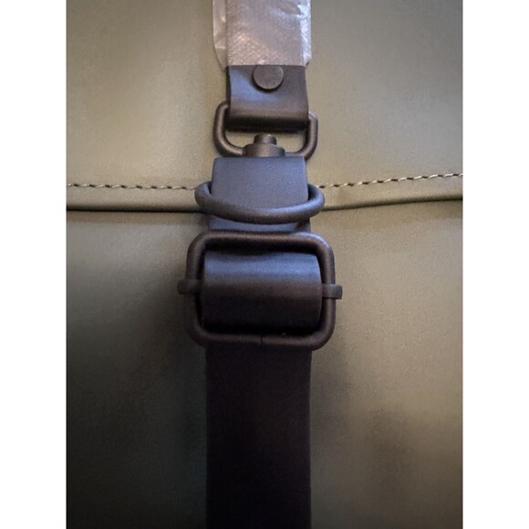 RAINS Waterproof Backpack Evergreen 12200 Black Straps New Tags 19x12x5 - Picture 7 of 11